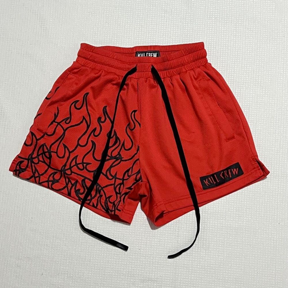 Kill-crew Men's Red Flame Shorts Size Small